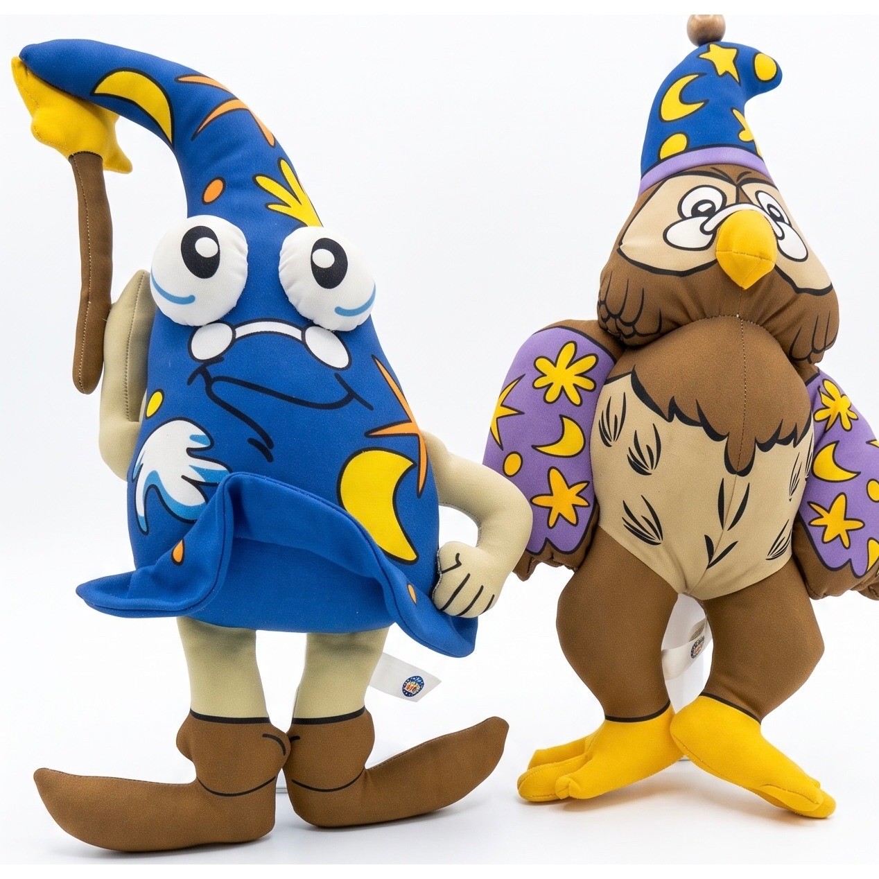 Vintage 00s Celestial Wizard Plush Window Clinger Set Hat & Owl Suction Cup Pair Vintage 00s Celestial Wizard Plush Window Clinger Set Hat & Owl Suction Cup Pair