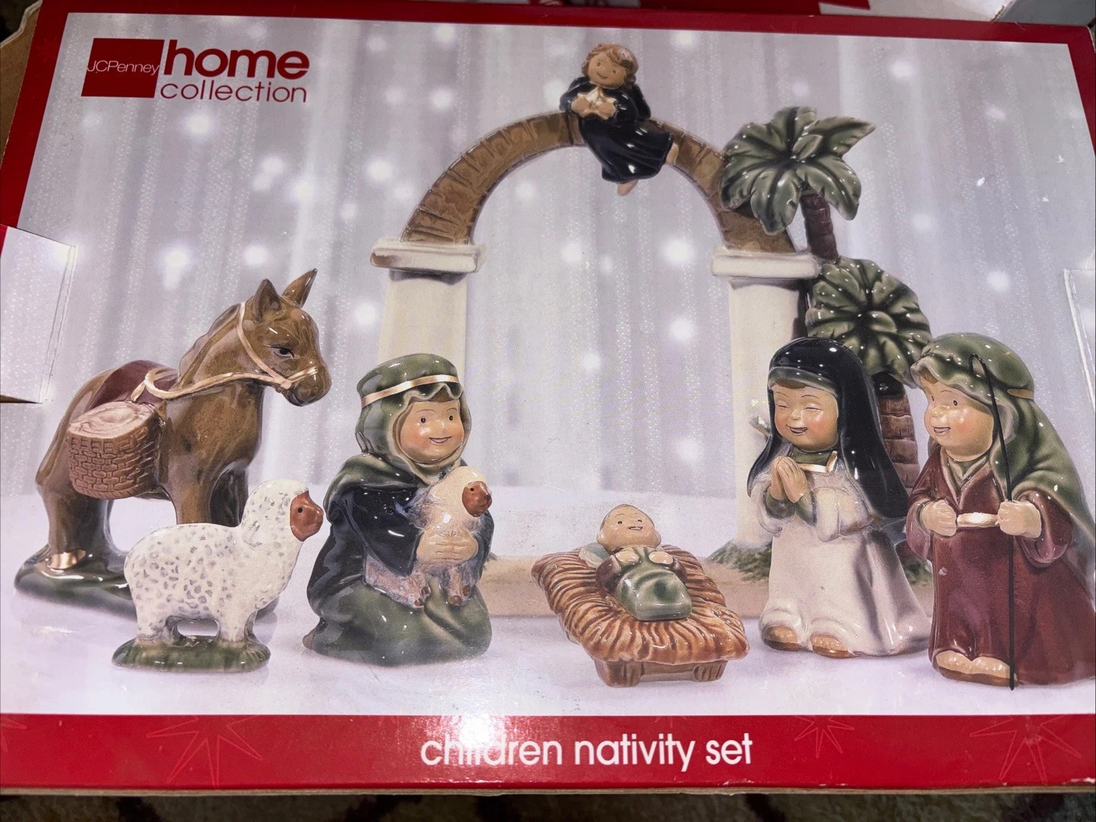 JC Penney Home Collection Children\'s 8 Pc. Nativity Set Hand Painted - Christmas JC Penney Home Collection Children\'s 8 Pc. Nativity Set Hand Painted - Christmas