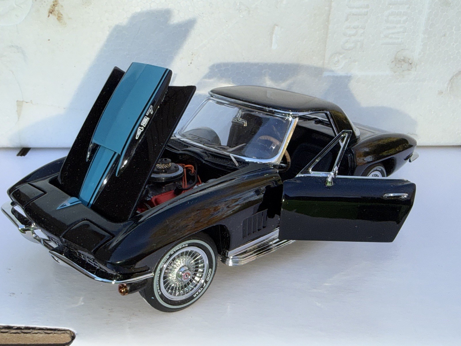 Franklin Mint 1967 Chevy Corvette 1:24 Car Automobile Diecast No Outer Box Mint Franklin Mint 1967 Chevy Corvette 1:24 Car Automobile Diecast No Outer Box Mint