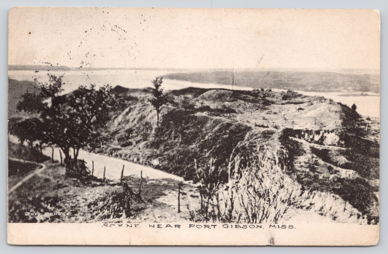 Scene near Port Gibson Mississippi MS Vintage Postcard 1908 Claiborne County