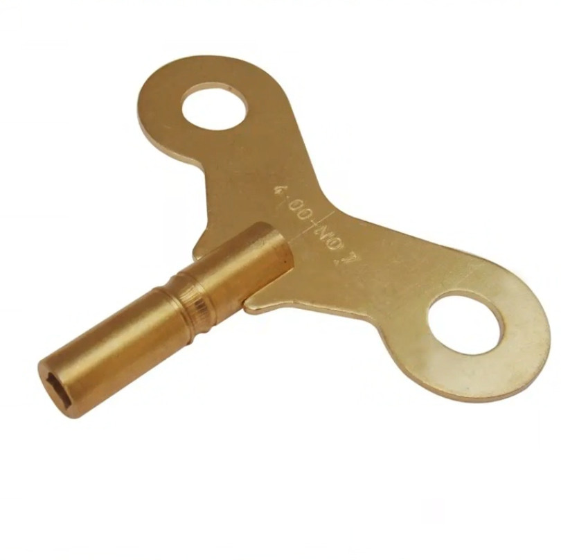 Brass Clock Key large Wing For Key Wind Clocks Size 7 / 4.00 mm - Clock Parts Brass Clock Key large Wing For Key Wind Clocks Size 7 / 4.00 mm - Clock Parts