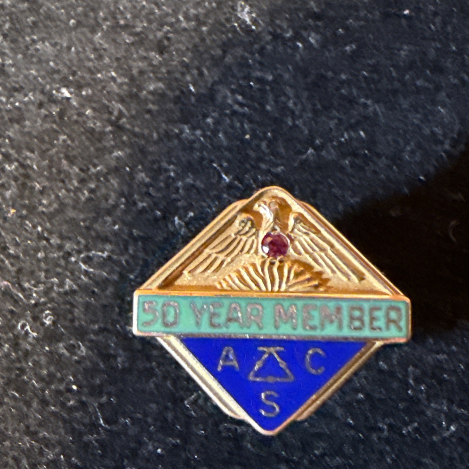 Vintage American Chemical Society ACS 50 Year Member 10K Gold Pin Vintage American Chemical Society ACS 50 Year Member 10K Gold Pin