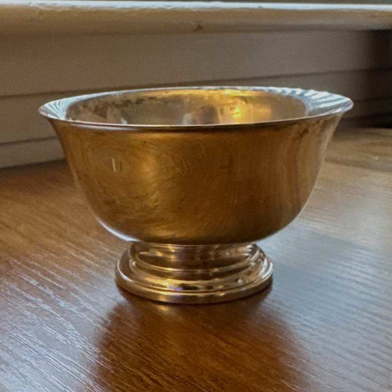 WM Rogers Silver Plate Paul Revere Reproduction Sugar Bowl