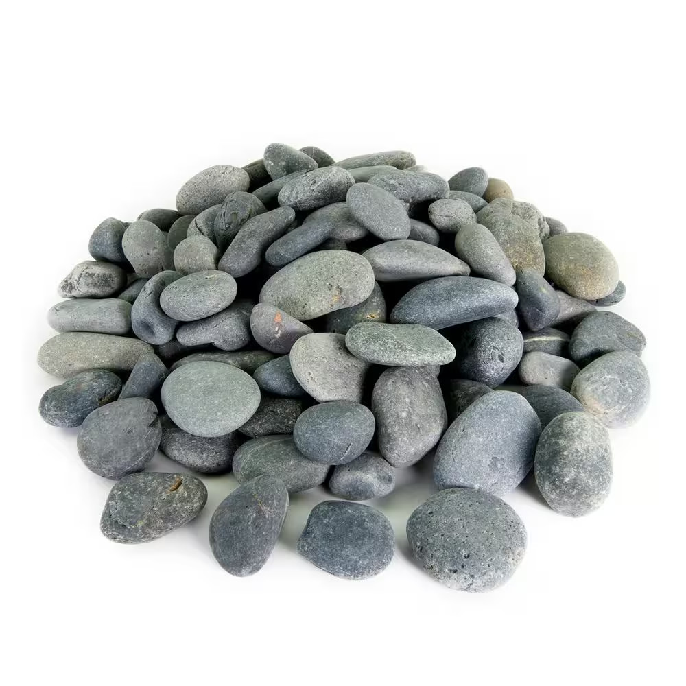 0.50 Cu. Ft. 3 In. to 5 In. Black Mexican Beach Pebble Smooth round Rock for Gar 0.50 Cu. Ft. 3 In. to 5 In. Black Mexican Beach Pebble Smooth round Rock for Gar
