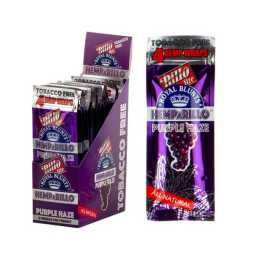Hemparillo Grape Rillo Size Rolling Papers 15 Count (4 pack)