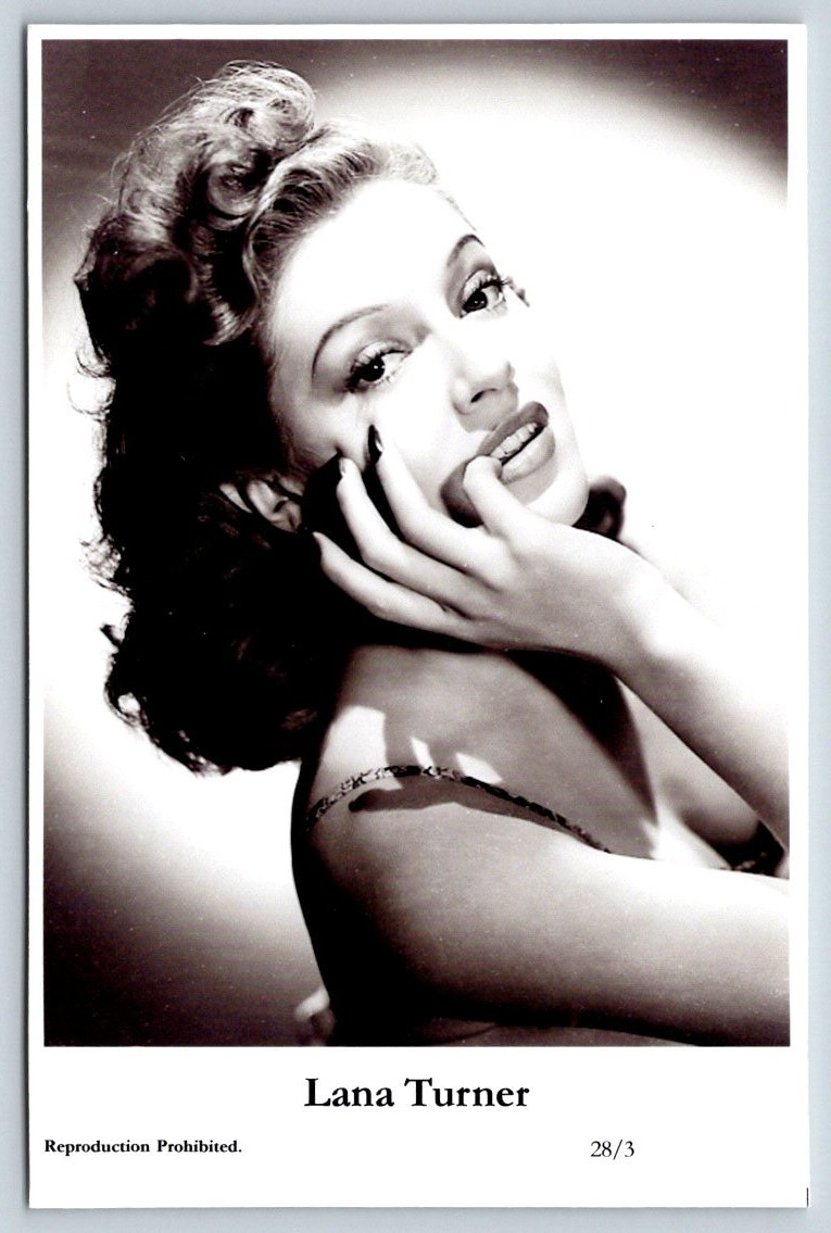 Lana Turner (C) Swiftsure 2 Postcards year 2000 modern print 28/3 & 28/4
