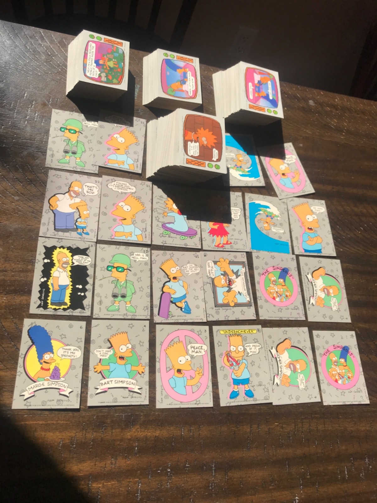 1990 Topps The Simpsons Complete Base Set 1-88/Wrappers + 22 stickers/177 extra