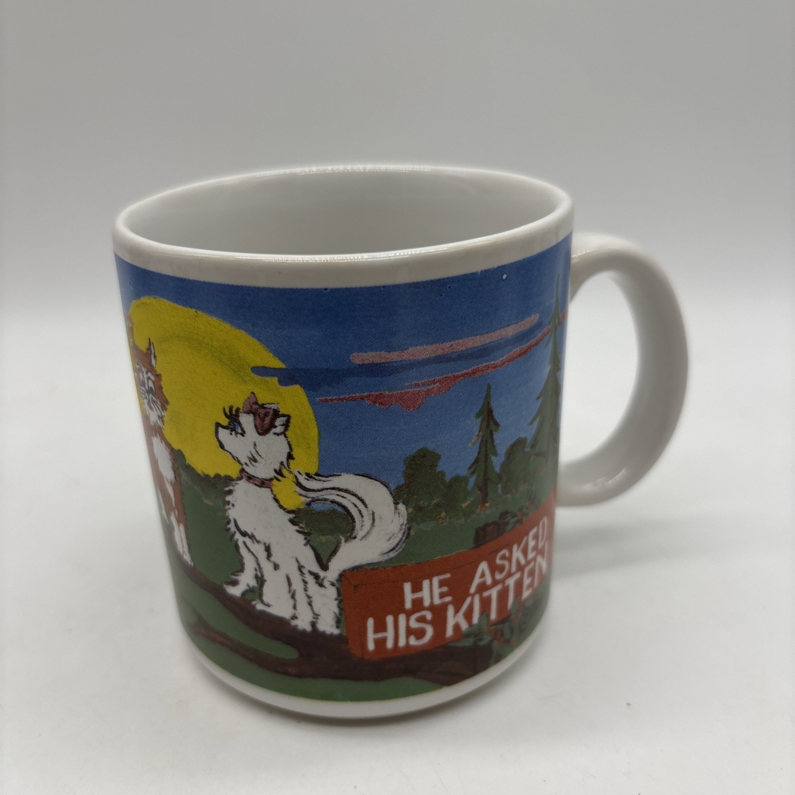 Vintage Adart Original Burma Shave Verse Mug 529 Racy Pussy Cat Shave Coffee Mug Vintage Adart Original Burma Shave Verse Mug 529 Racy Pussy Cat Shave Coffee Mug