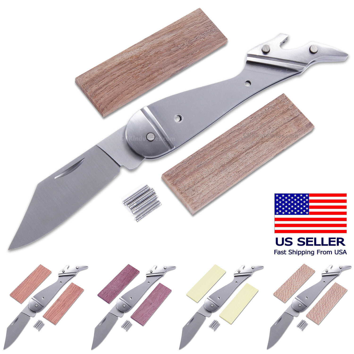 Lady Slipper - Slipjoint Folding Knife Kit - (USA Design) - (Handle Combo Kits) Lady Slipper - Slipjoint Folding Knife Kit - (USA Design) - (Handle Combo Kits)