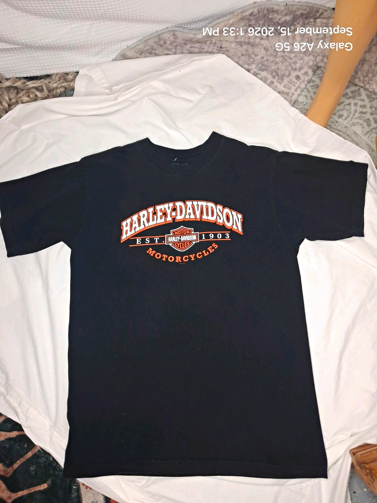 Vintage HARLEY DAVIDSON 90S Tshirt Sz L Made In Usa