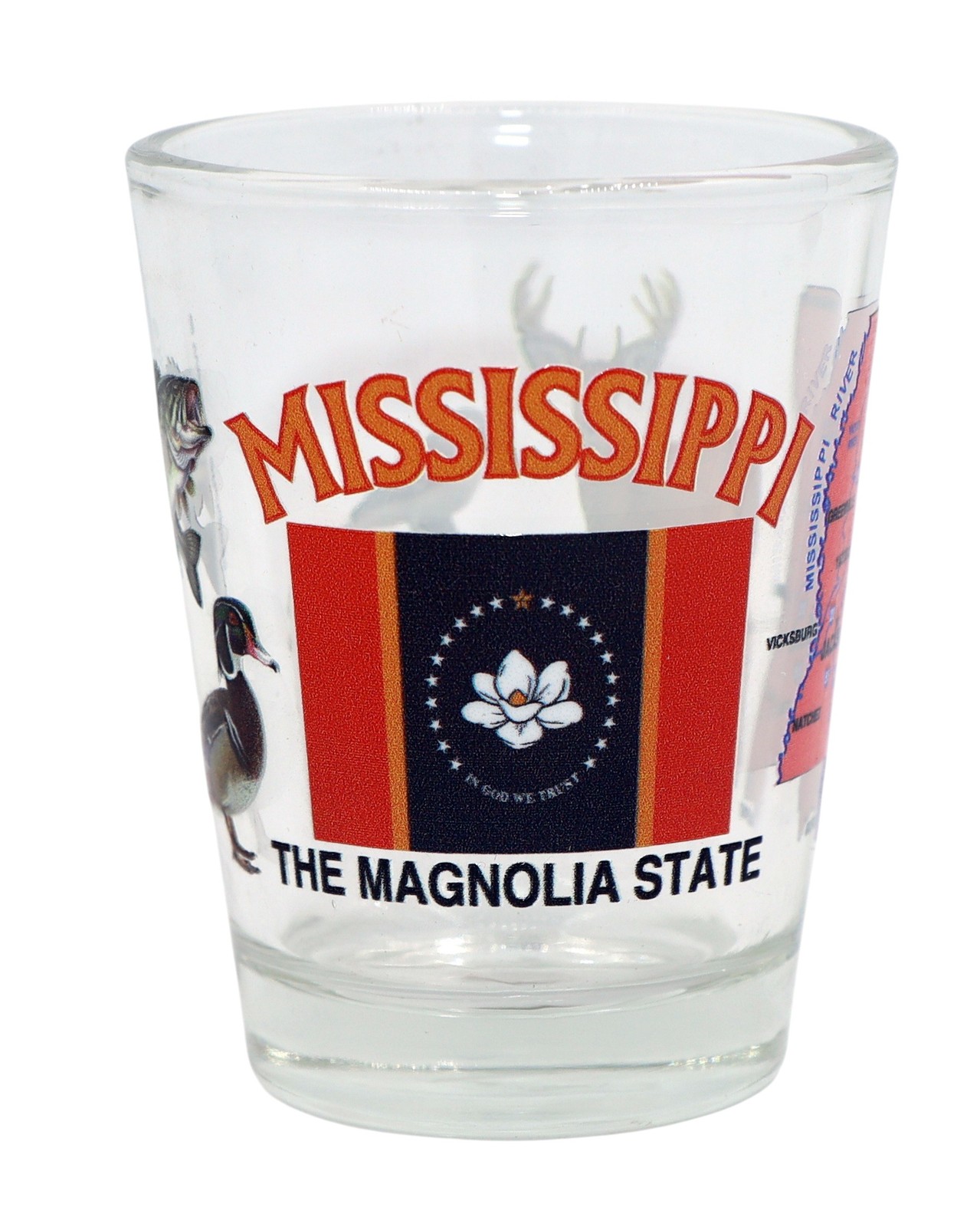 MISSISSIPPI THE MAGNOLIA STATE ALL-AMERICAN COLLECTION SHOT GLASS SHOTGLASS