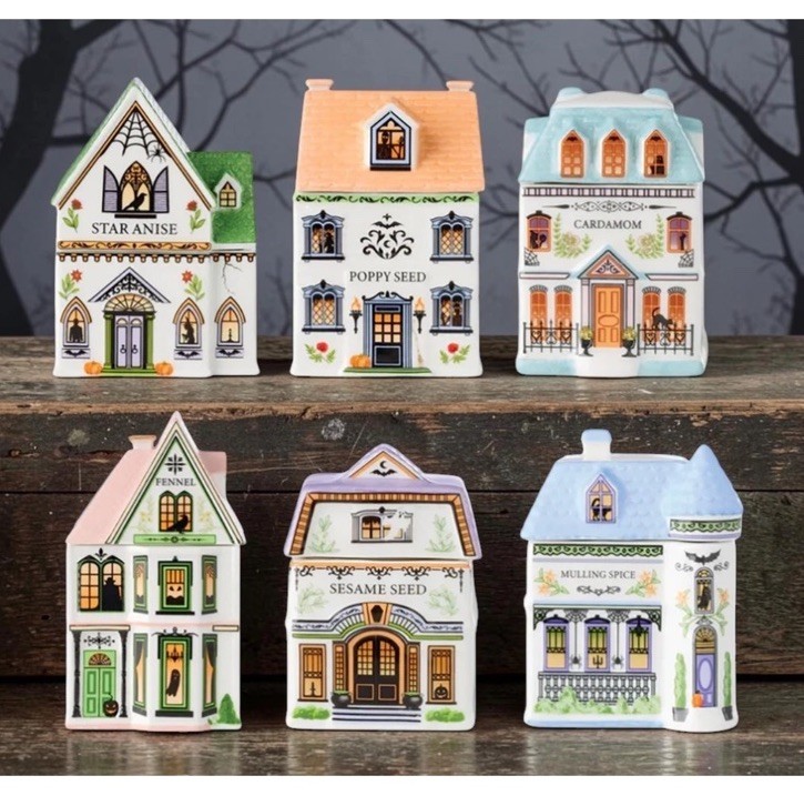 Lenox Spice Village 🎃 6-Piece Halloween 🎃 Set, NEW in Box 