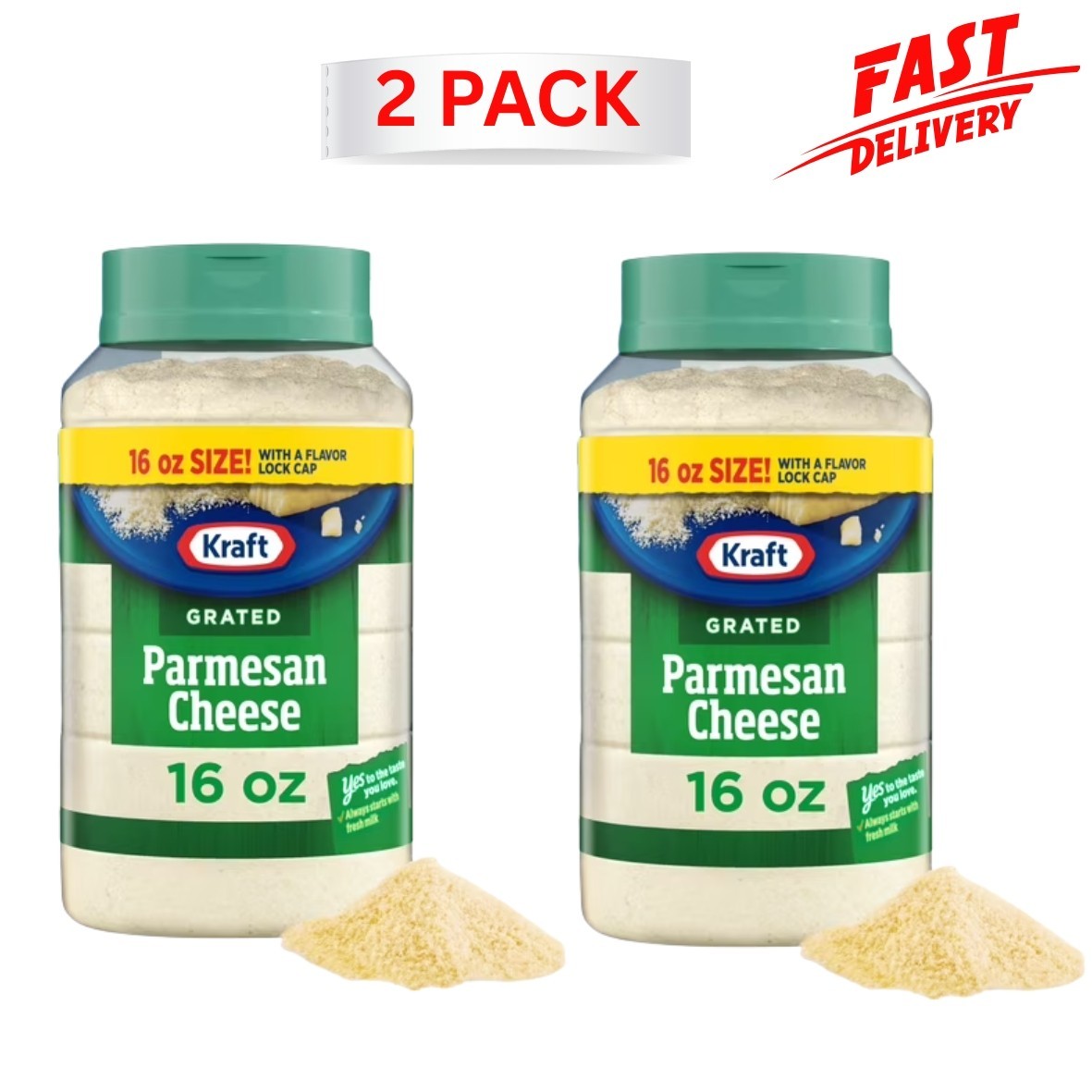Kraft Parmesan Grated Cheese, 16 oz Shaker ( Pack of 2 ) Kraft Parmesan Grated Cheese, 16 oz Shaker ( Pack of 2 )