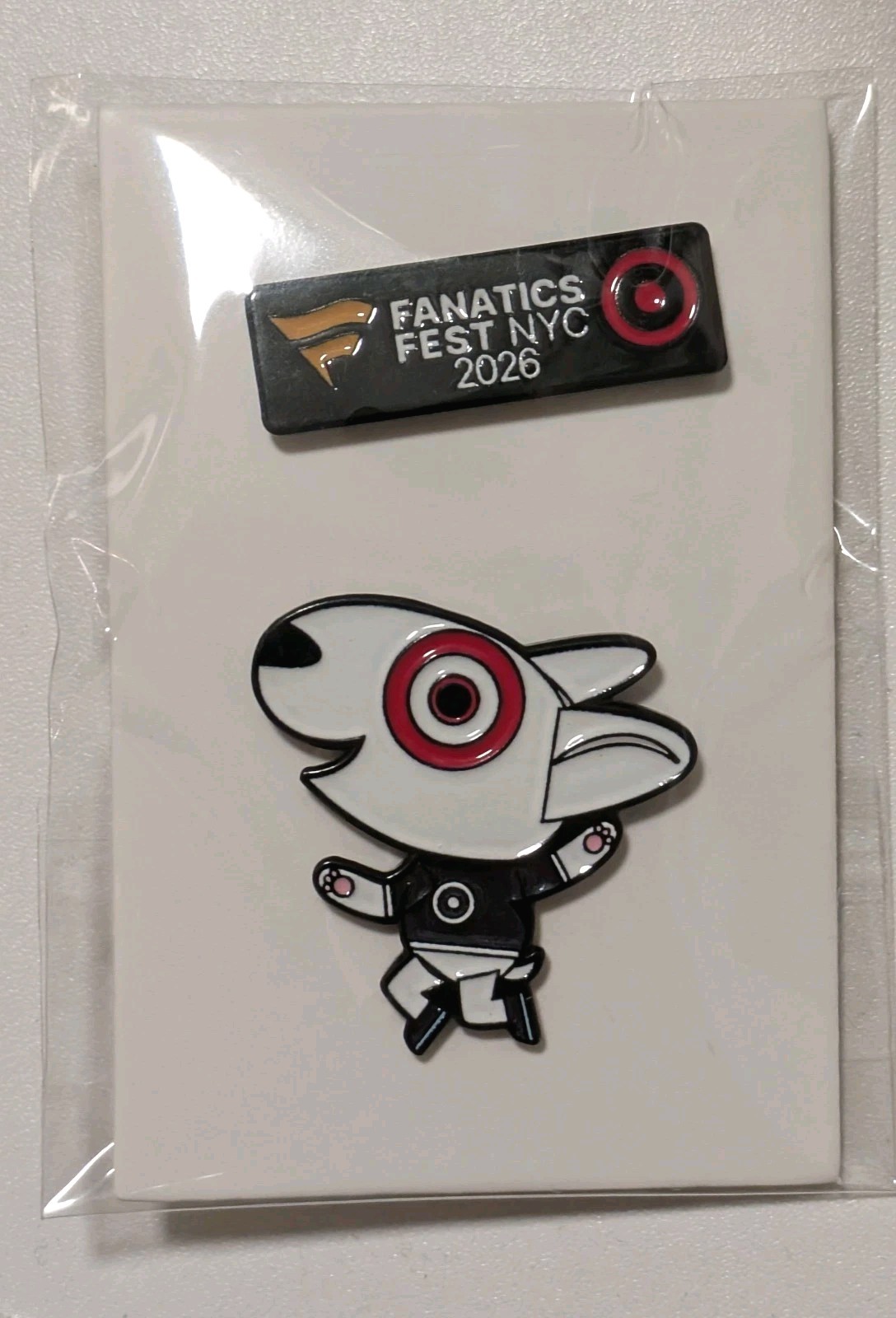 EXCLUSIVE Fanatics Fest 2026 NYC Target Logo Bullseye Pins Set Of 2 EXCLUSIVE Fanatics Fest 2026 NYC Target Logo Bullseye Pins Set Of 2