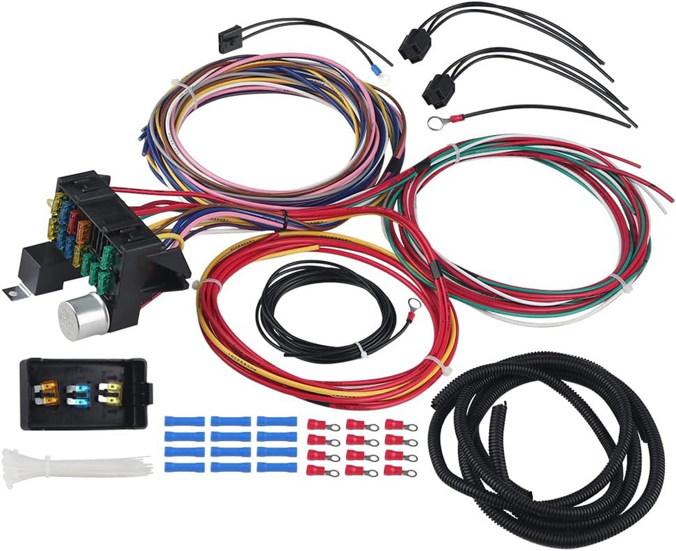 12 Circuit Wiring Harness Universal Wire Harness