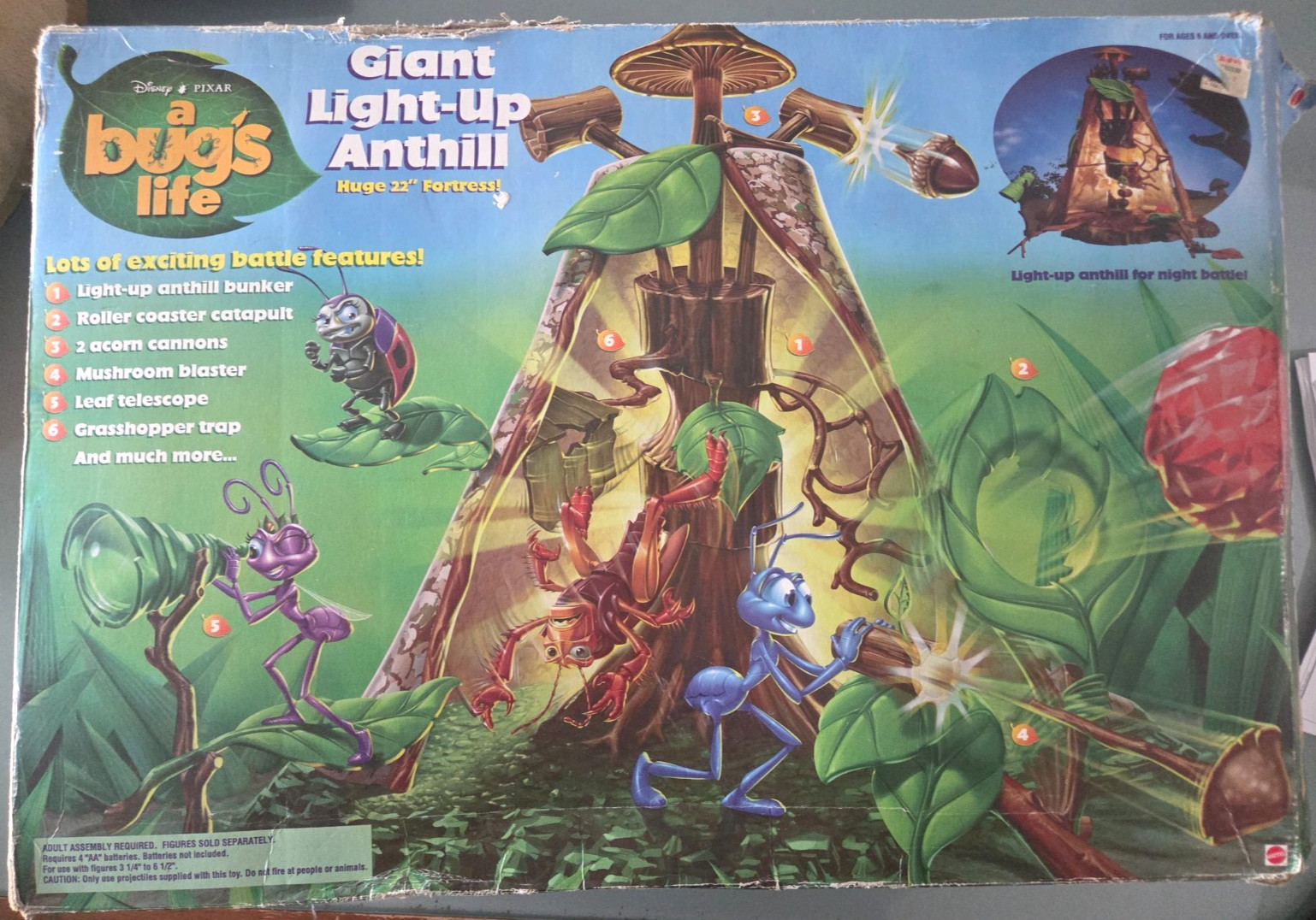 DISNEY PIXAR A BUG\'S LIFE GIANT LIGHT-UP ANTHILL 22\ DISNEY PIXAR A BUG\'S LIFE GIANT LIGHT-UP ANTHILL 22\