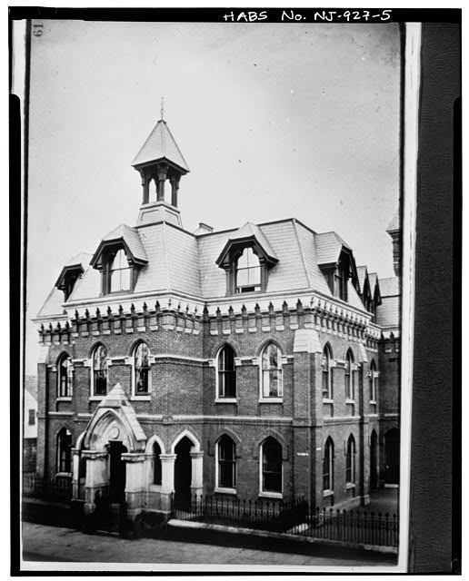 Photo:Paterson New Jersey Public School No. 2 1880s Gothic School Building