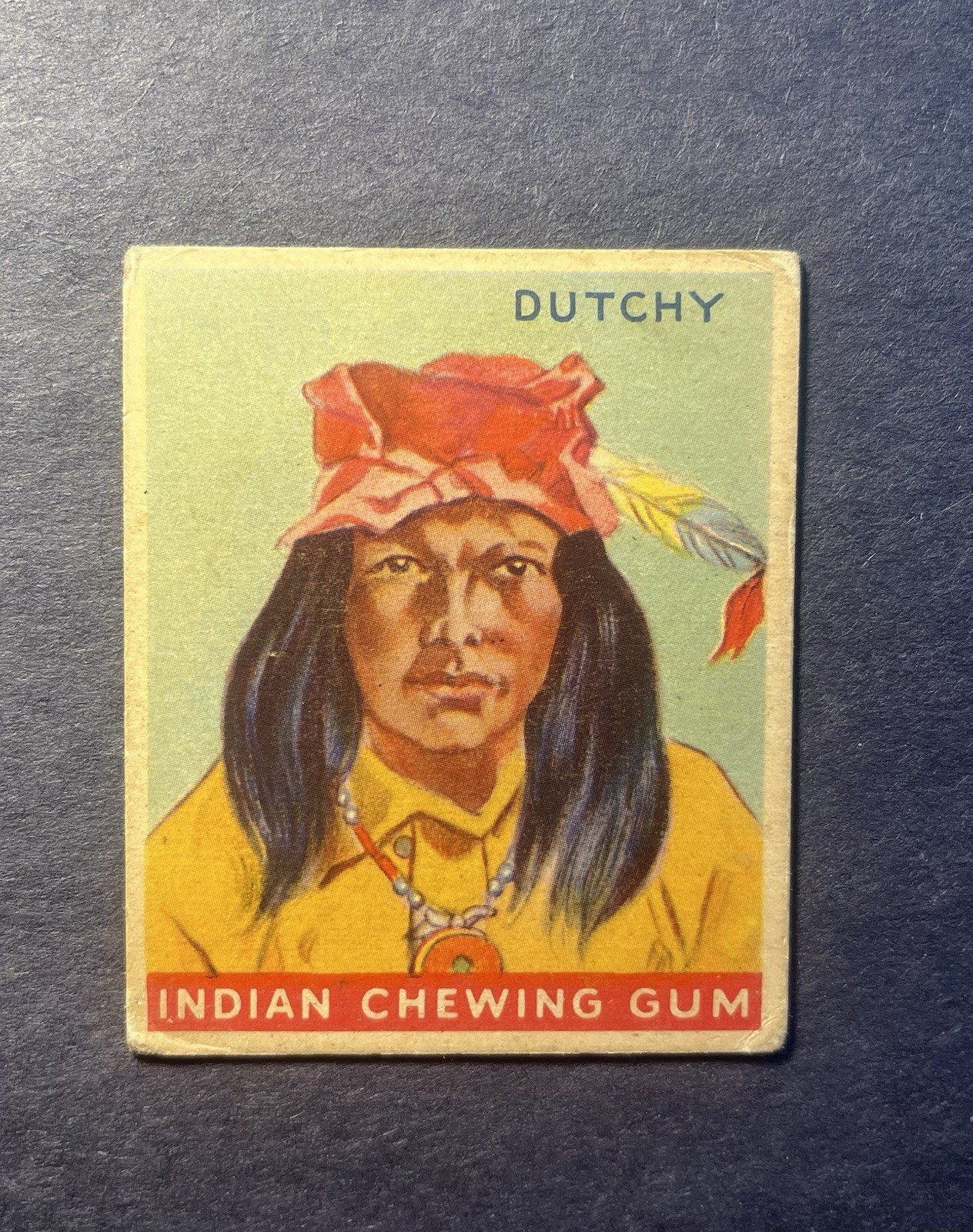 1933 R73 Goudey Indian Gum Trading Card #40 Dutchy (Nice Color & Centering)