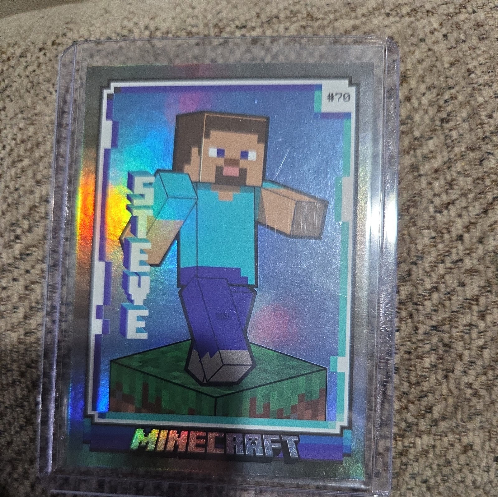 2024 PANINI MINECRAFT IRON STEVE CARD LIMITED EDITION 051/475