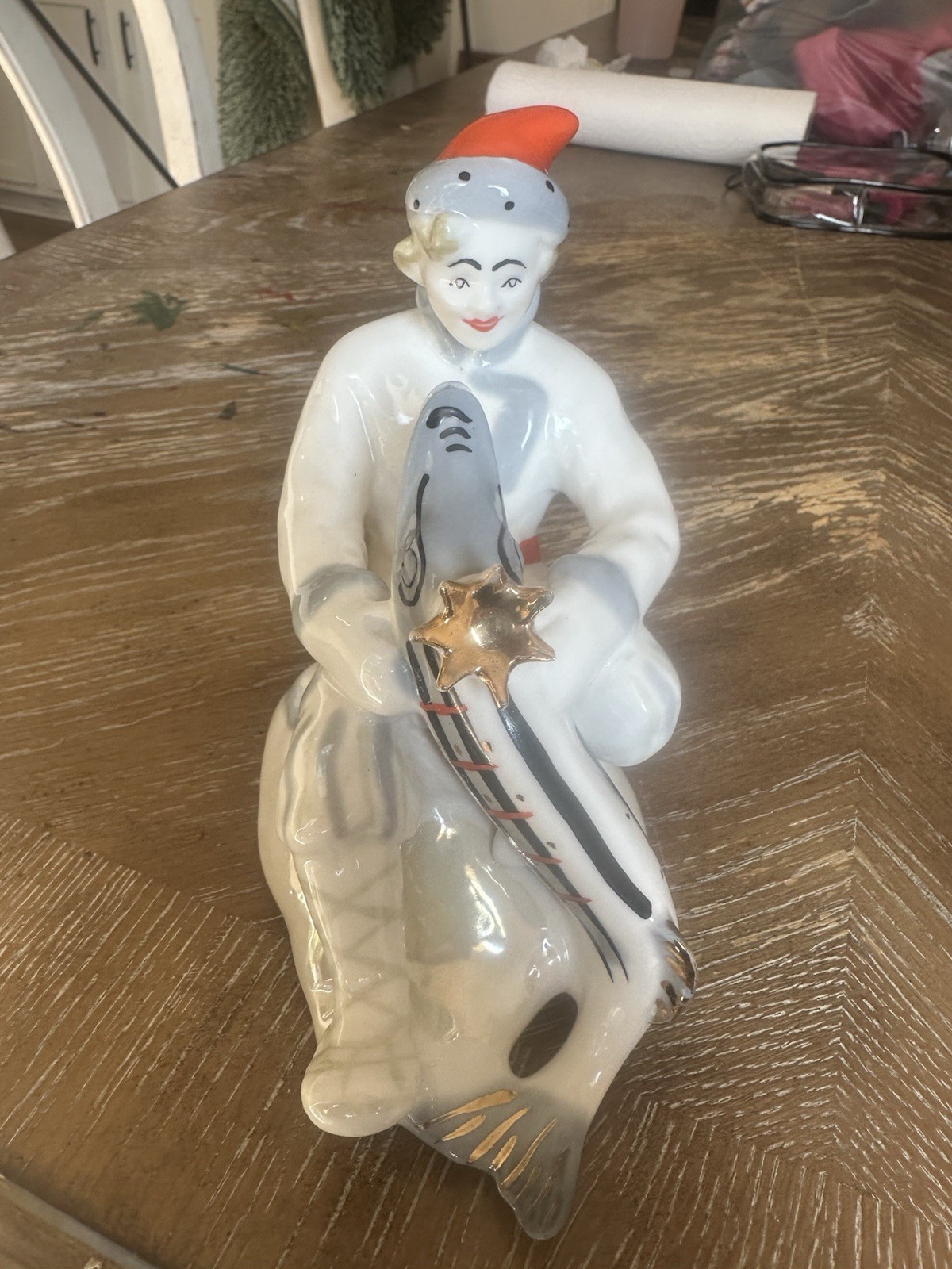 VTG Soviet Porcelain Figurine “Emelya And The Pike” LZFI USSR 1950’s 1st Quality