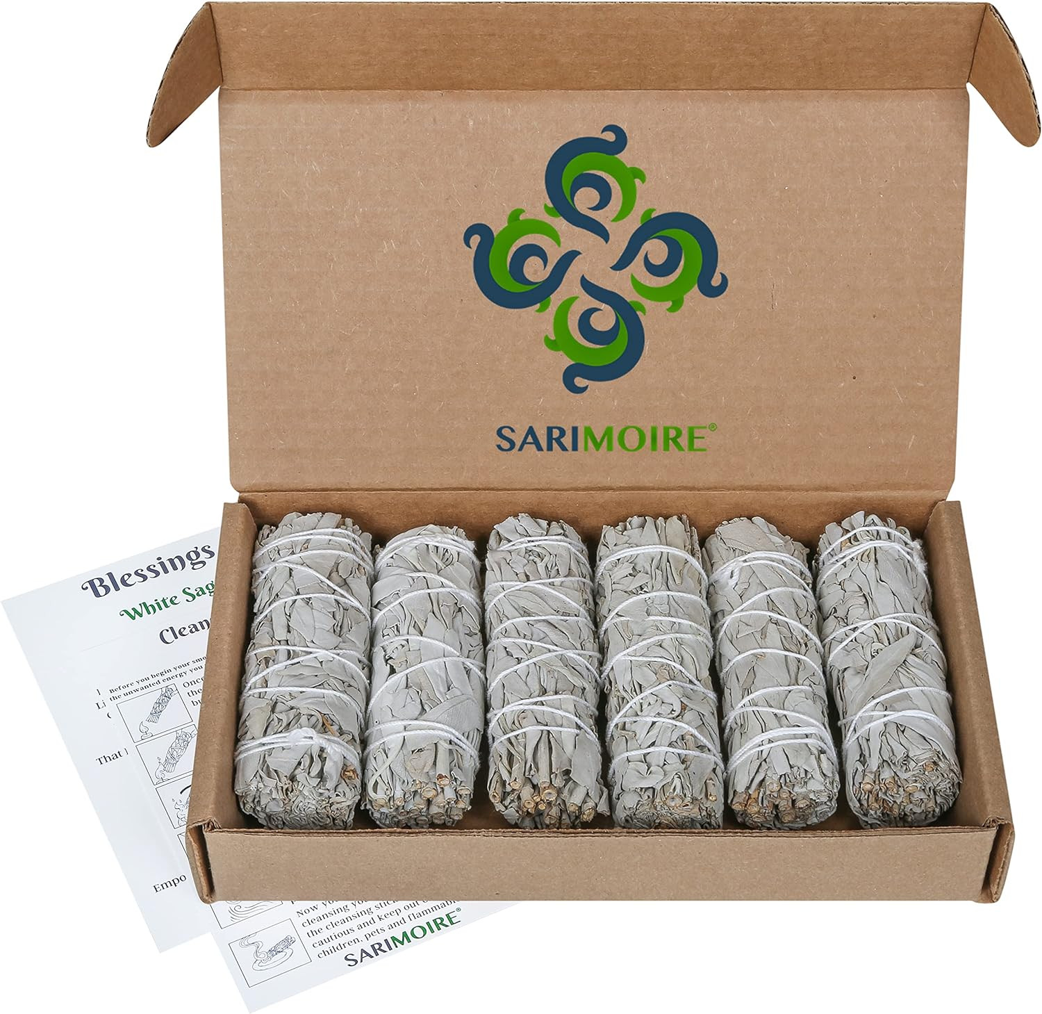 6 Pack White Sage Smudge Sticks 4 Inch Sage Bundles for Cleansing Use 6 Pack White Sage Smudge Sticks 4 Inch Sage Bundles for Cleansing Use