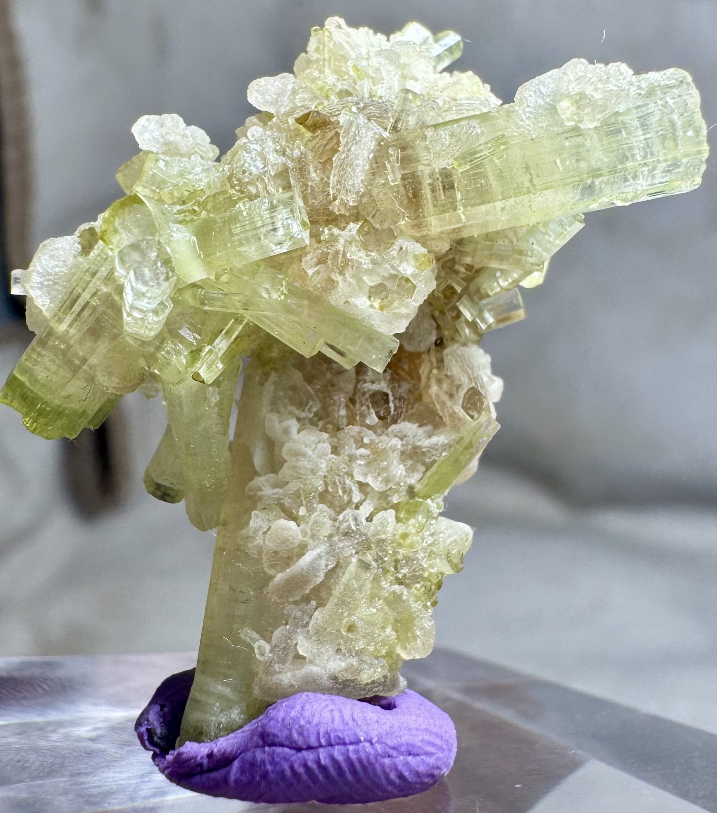 56Ct Extremly Outstanding Natural Green  Tourmaline Crystal bunch@AFG