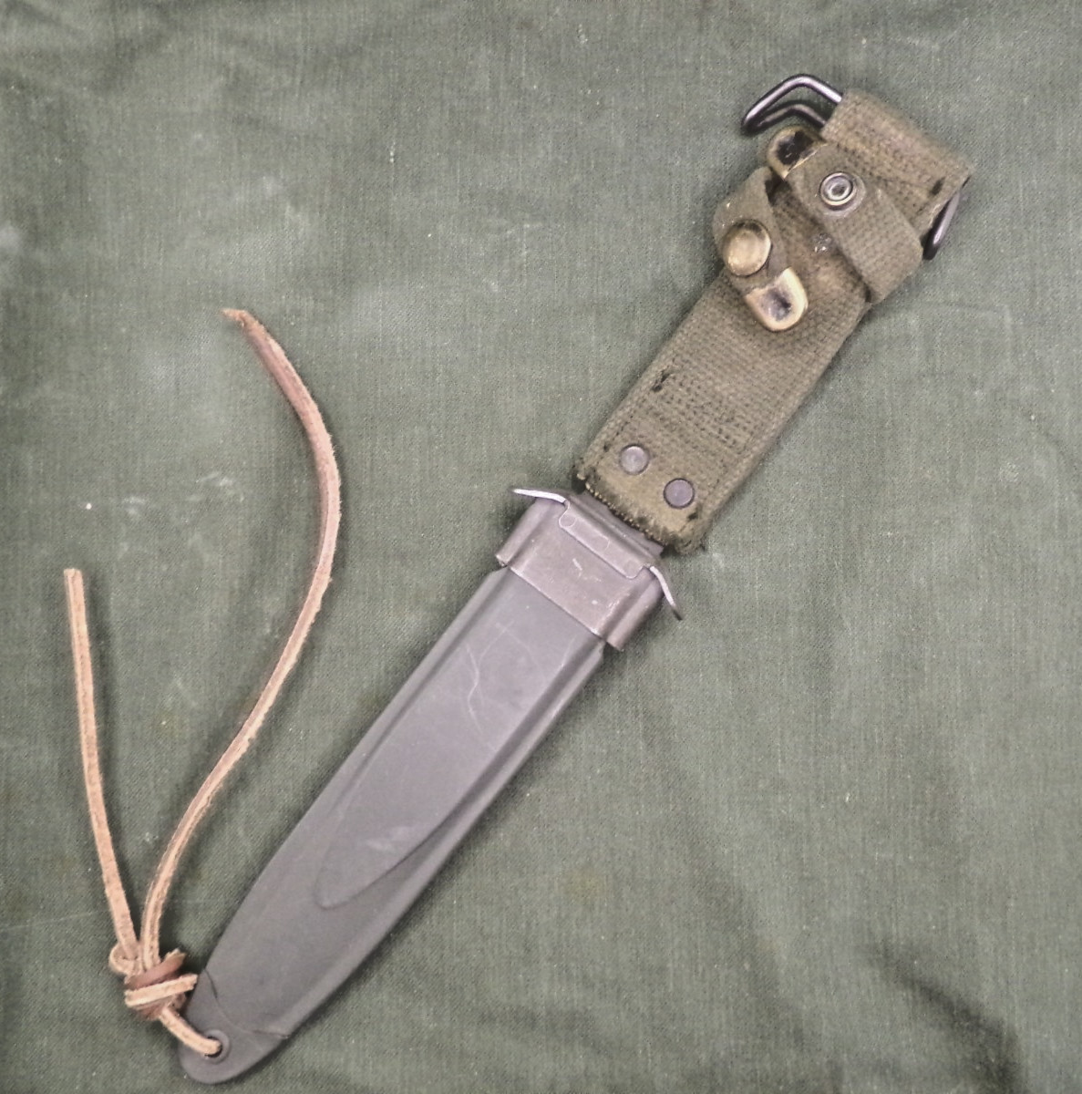 USGI 1969 USGI TWB M7 Scabbard “The Workhouse of the Blind” Vietnam War