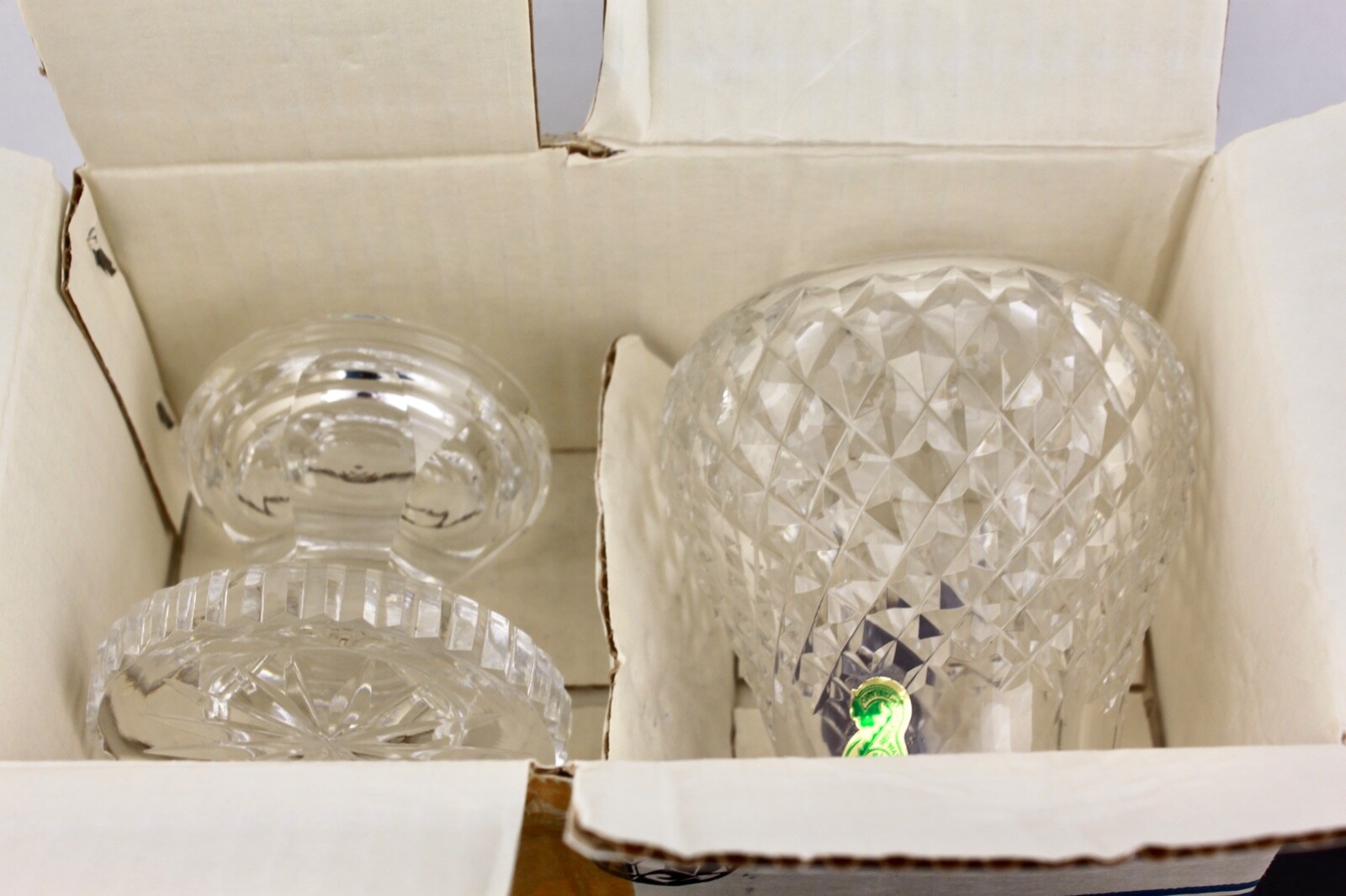 WATERFORD CRYSTAL ALANA HURRICANE LAMP/CANDLE HOLDER - NEW