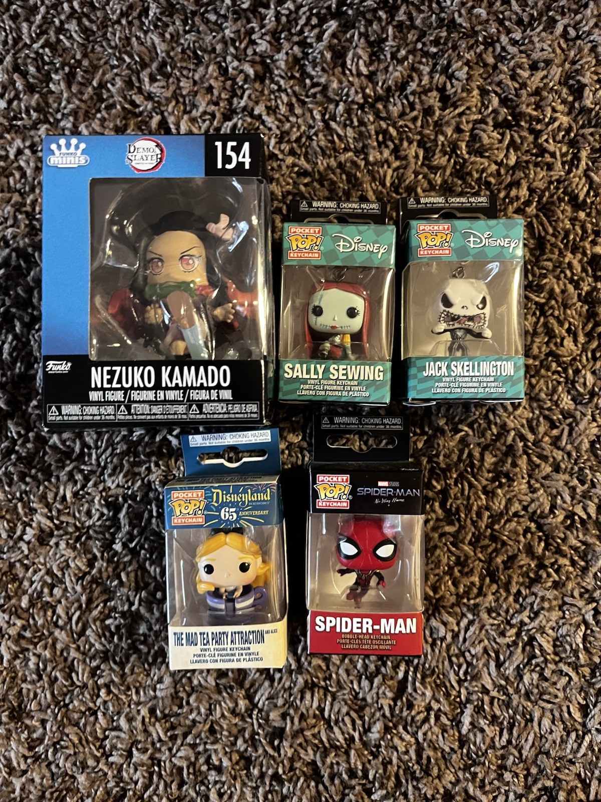 Mini Funko Pop Keychains, Not A Set. Please See Description 