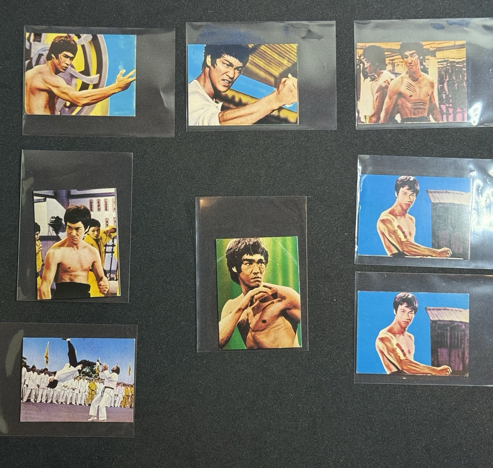 Bruce Lee 1974 Yamakatsu Japan Enter the Dragon Rookie Cards  RC. 8 Cards