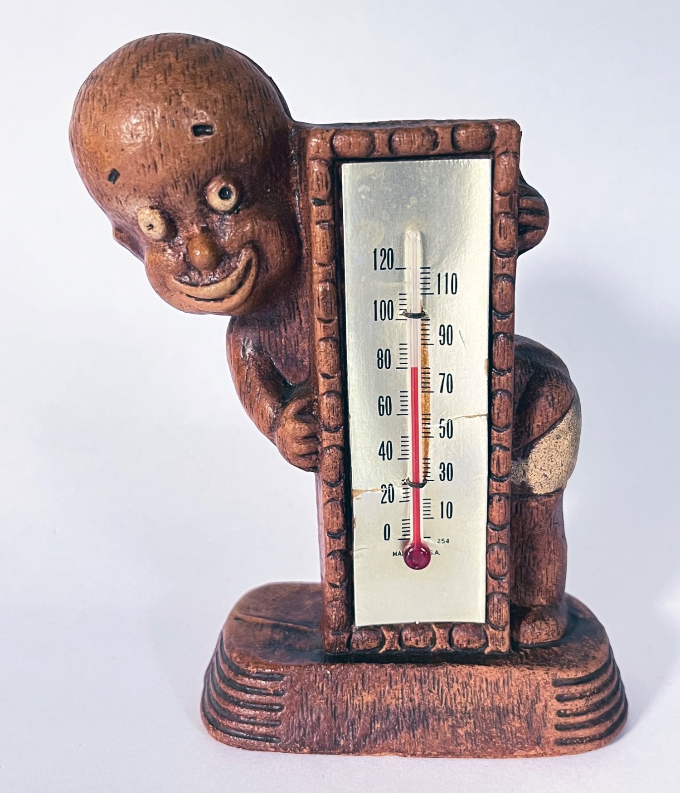 Vintage 1949 “Diaper Dan” Thermometer Figurine, Black Americana, 5-1/4\