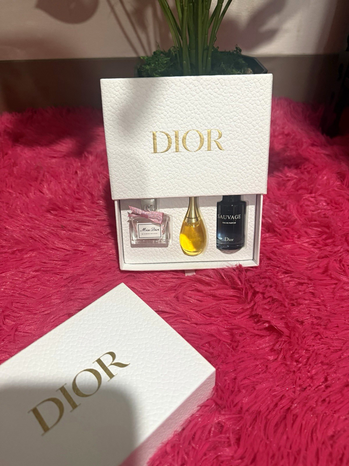 Christian Dior Perfume Miniature Gift Set Box 3 Mini Bottles Miss Dior Sauvage
