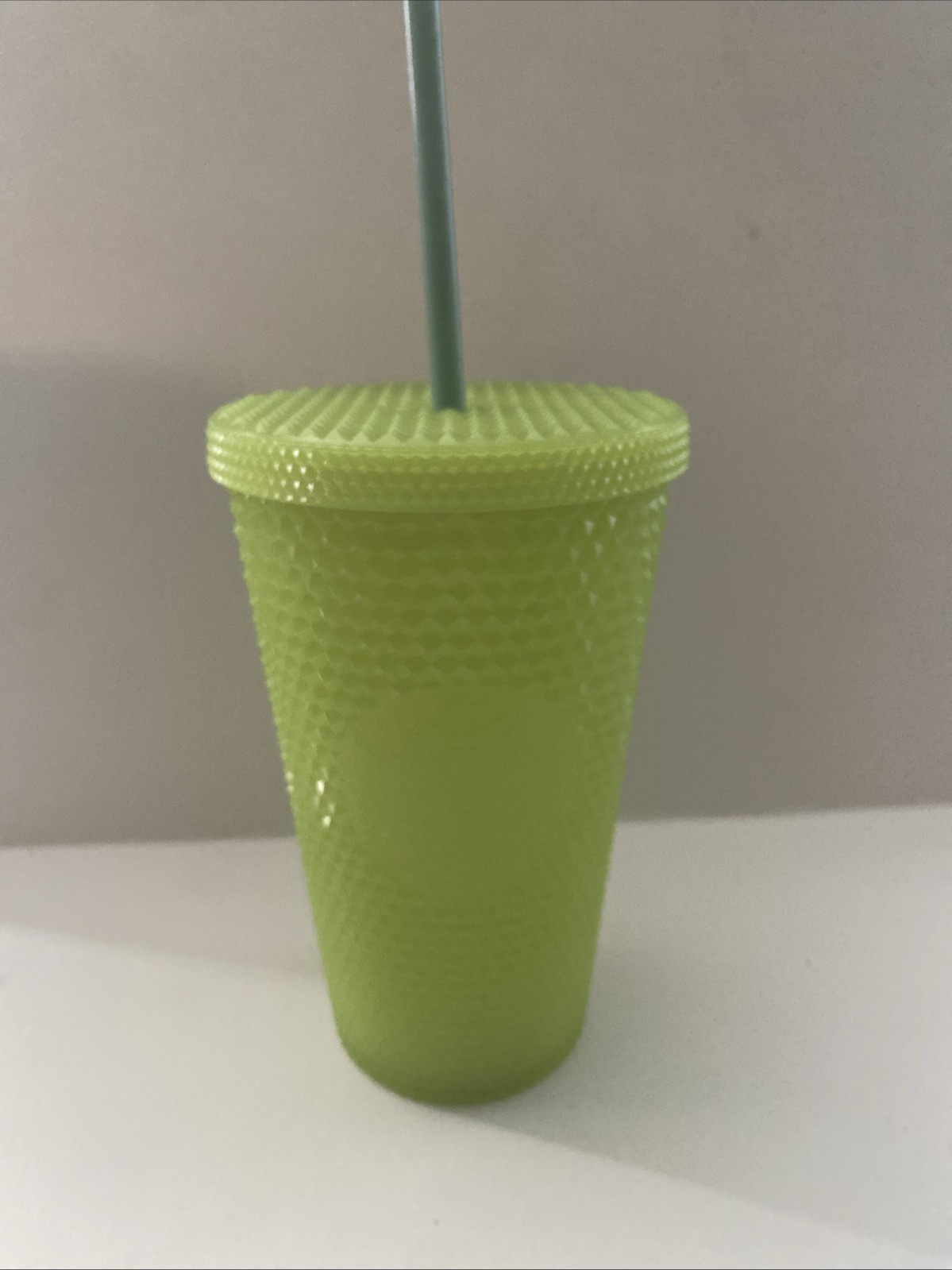 Starbucks 2022 Lemongrass Glow In The Dark Grande Studded Tumbler Halloween 16oz