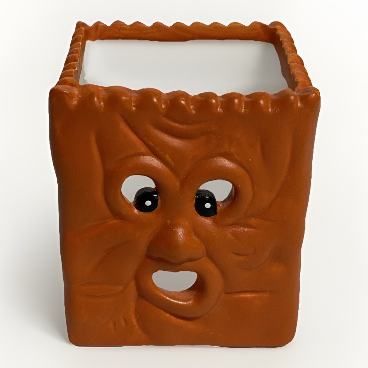 Robert Allen polymorphic Weirdo ceramic vintage jack-o'-lantern candle holder
