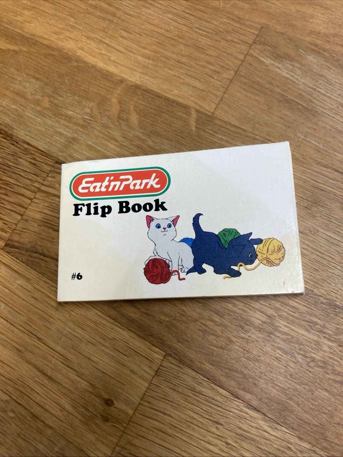 Rare Vintage Eat ‘n Park Flip Book Children’s Menu #6 1980s