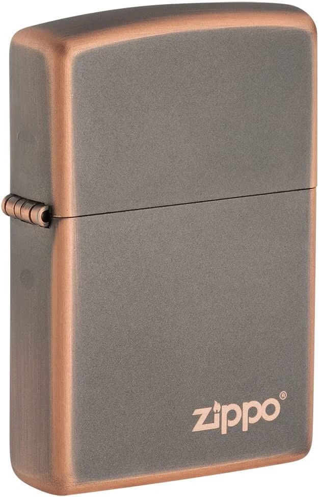 Zippo Rustic Bronze Zippo Logo 49839ZL Zippo Rustic Bronze Zippo Logo 49839ZL