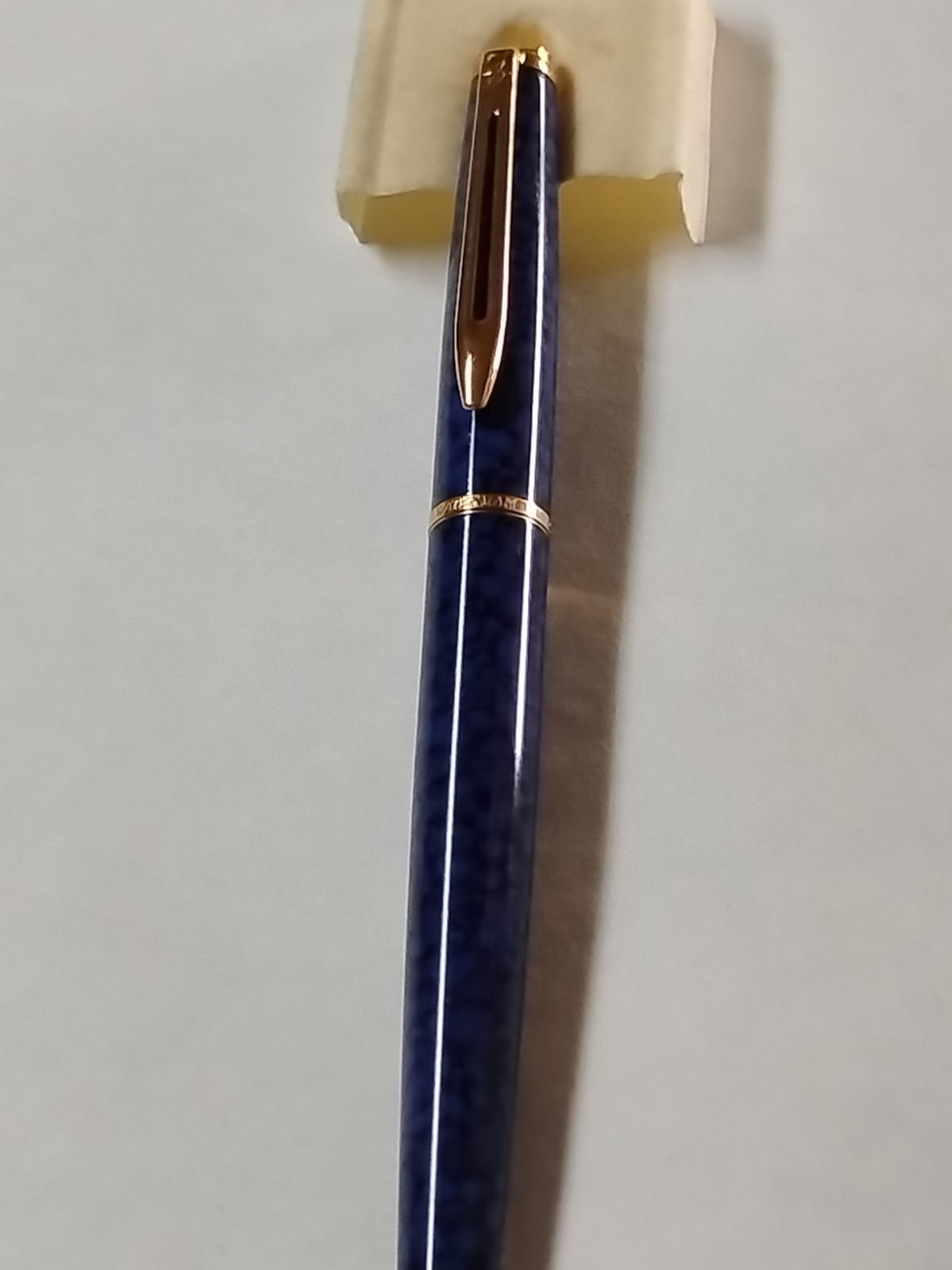 Vintage Waterman Hemisphere Rollerball Pen Blue Marble Gold Trim France #80 Vintage Waterman Hemisphere Rollerball Pen Blue Marble Gold Trim France #80