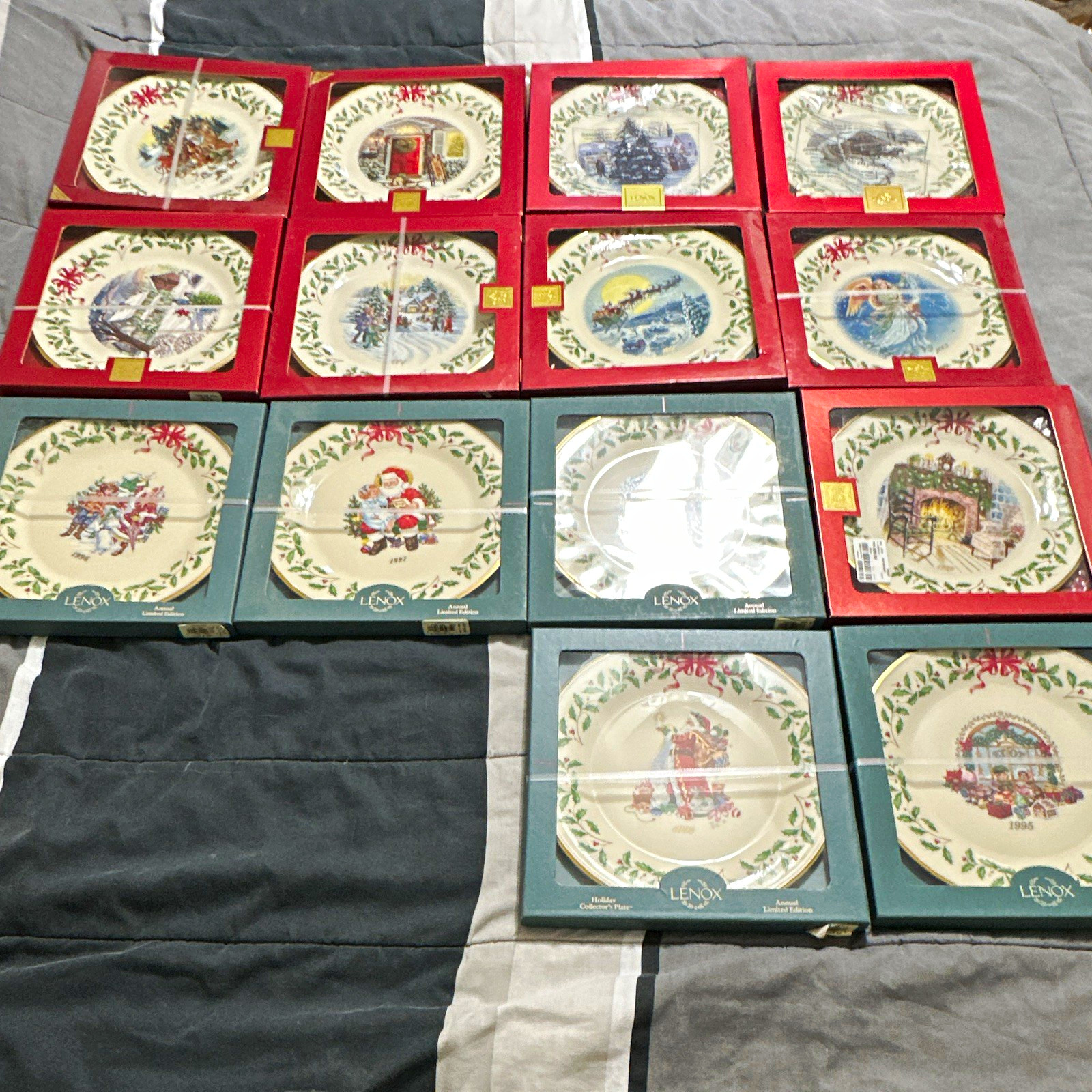 Lenox Holiday Christmas Collector Plate Lot 1993-2007 Limited Edition Porcelain