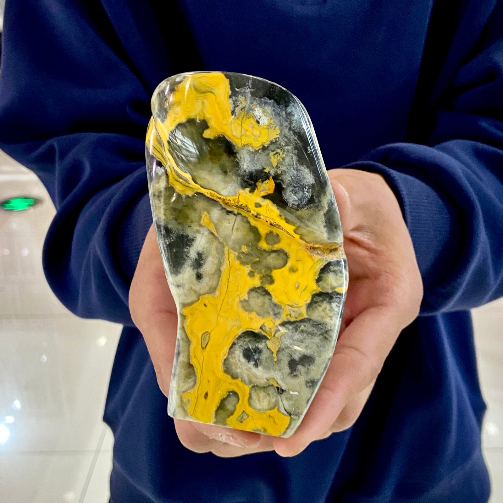 370G Magic pattern bumblebee ocean jasper specimen healing