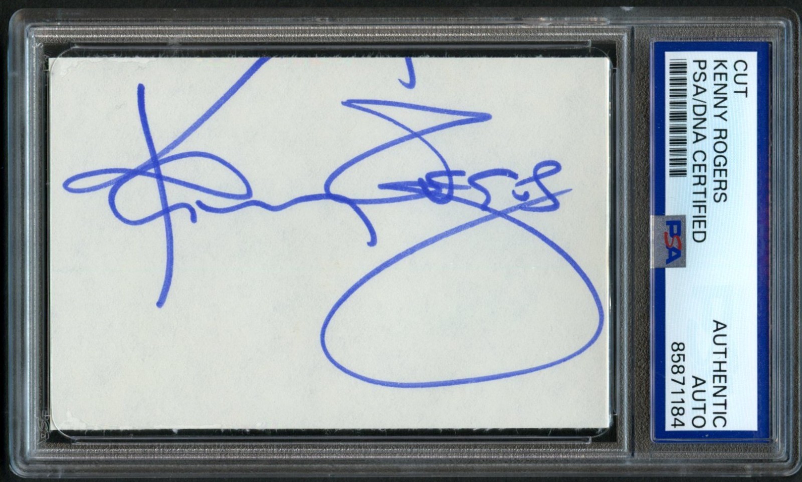 Kenny Rogers d2020 signed autograph 2.5x3.5 cut Country Singer Songwriter RC PSA Kenny Rogers d2020 signed autograph 2.5x3.5 cut Country Singer Songwriter RC PSA