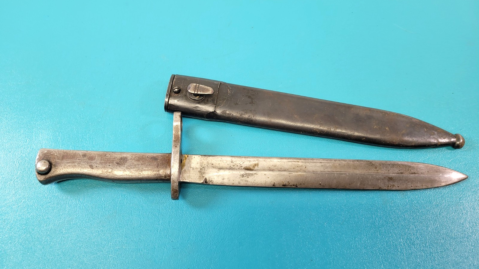 WWI German Bavarian Turkish Circa 1917 Ersatz Bayonet Knife + Scabbard TR1931 WWI German Bavarian Turkish Circa 1917 Ersatz Bayonet Knife + Scabbard TR1931