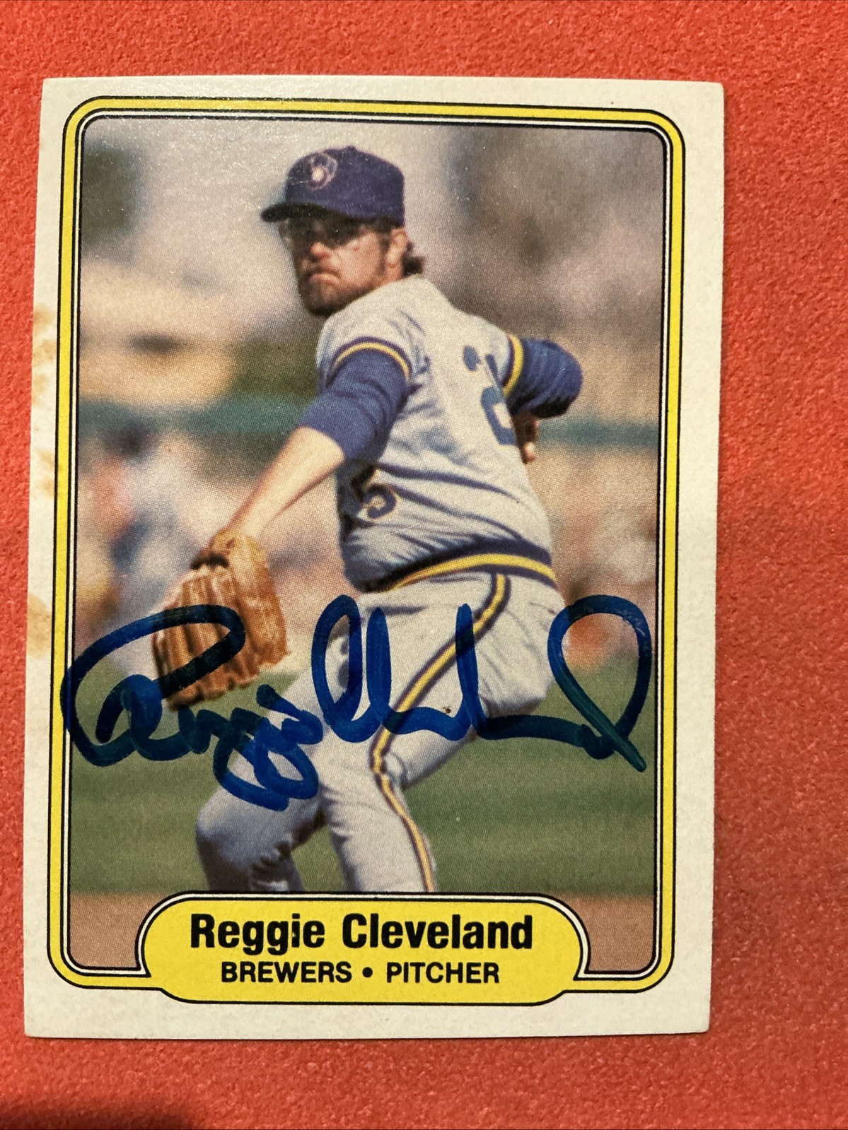 Reggie Cleveland 🔥🔥MLB: 1982 Fleer 🔥🔥Autograph🔥🔥 Reggie Cleveland 🔥🔥MLB: 1982 Fleer 🔥🔥Autograph🔥🔥