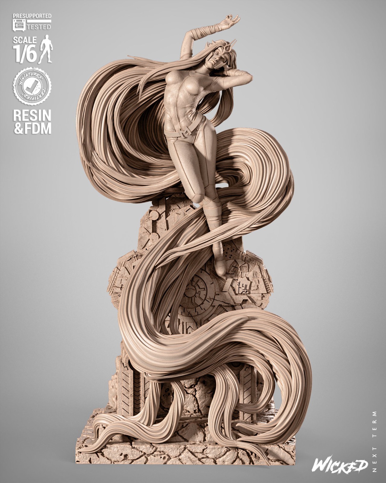Medusa Inhumans Sculpture Resin Statue Model KiUnpainted/Unassembled