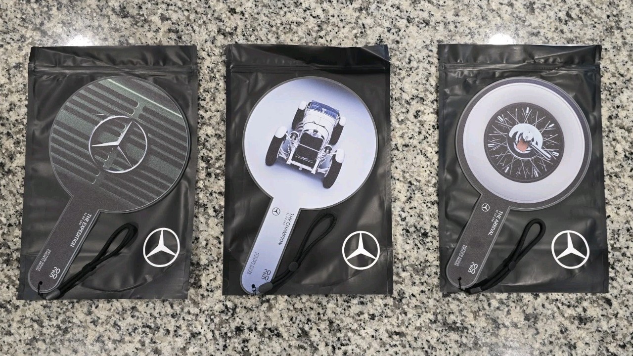 MERCEDES BENZ 2026 auction paddle limited Monterey Car Week RARE. 3 Paddles.