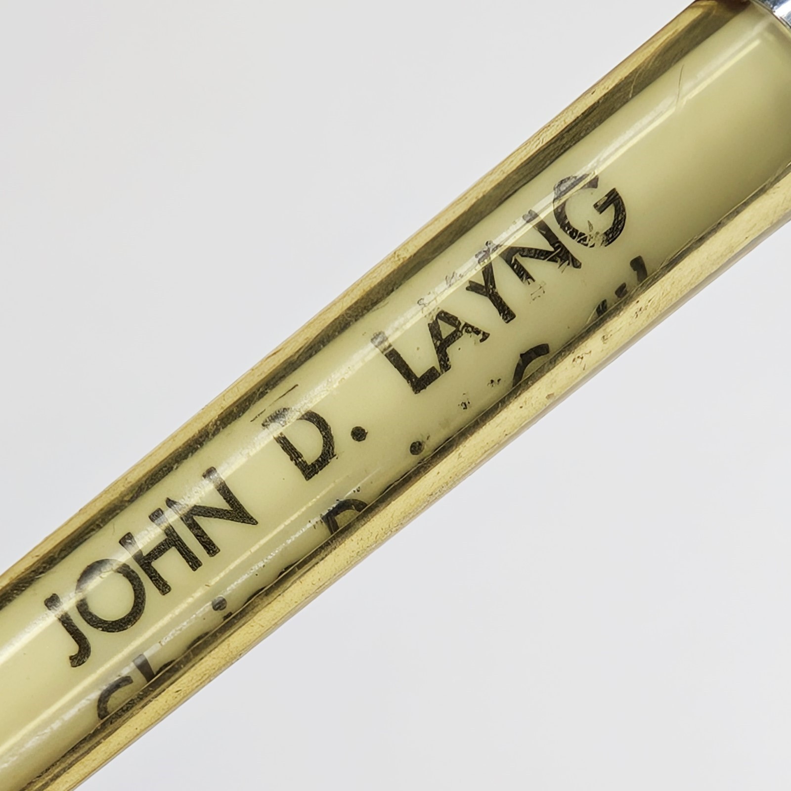 c1960s Jesup, Iowa John D. Layng Choice Dairy Cattle Farm Advertising Pen IA G26