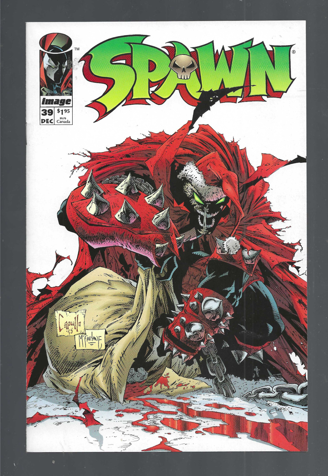 1995 Image-First Printing-Spawn-#39-Sants Claus Cover-Noel-Todd McFarlane-NM