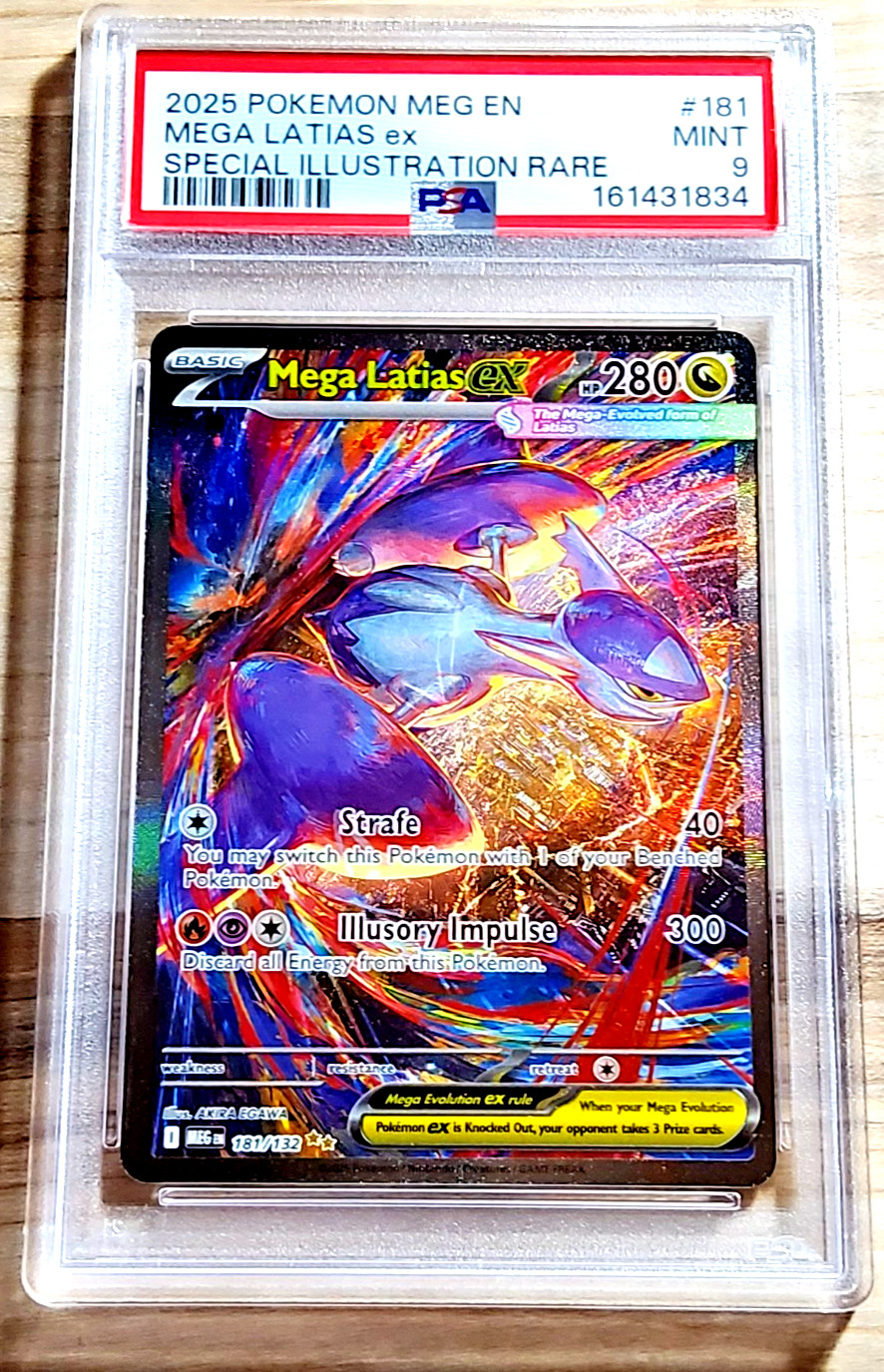 2025 Pokemon Mega Evolution MEGA LATIAS EX #181 Special Illustration Rare PSA 9 2025 Pokemon Mega Evolution MEGA LATIAS EX #181 Special Illustration Rare PSA 9