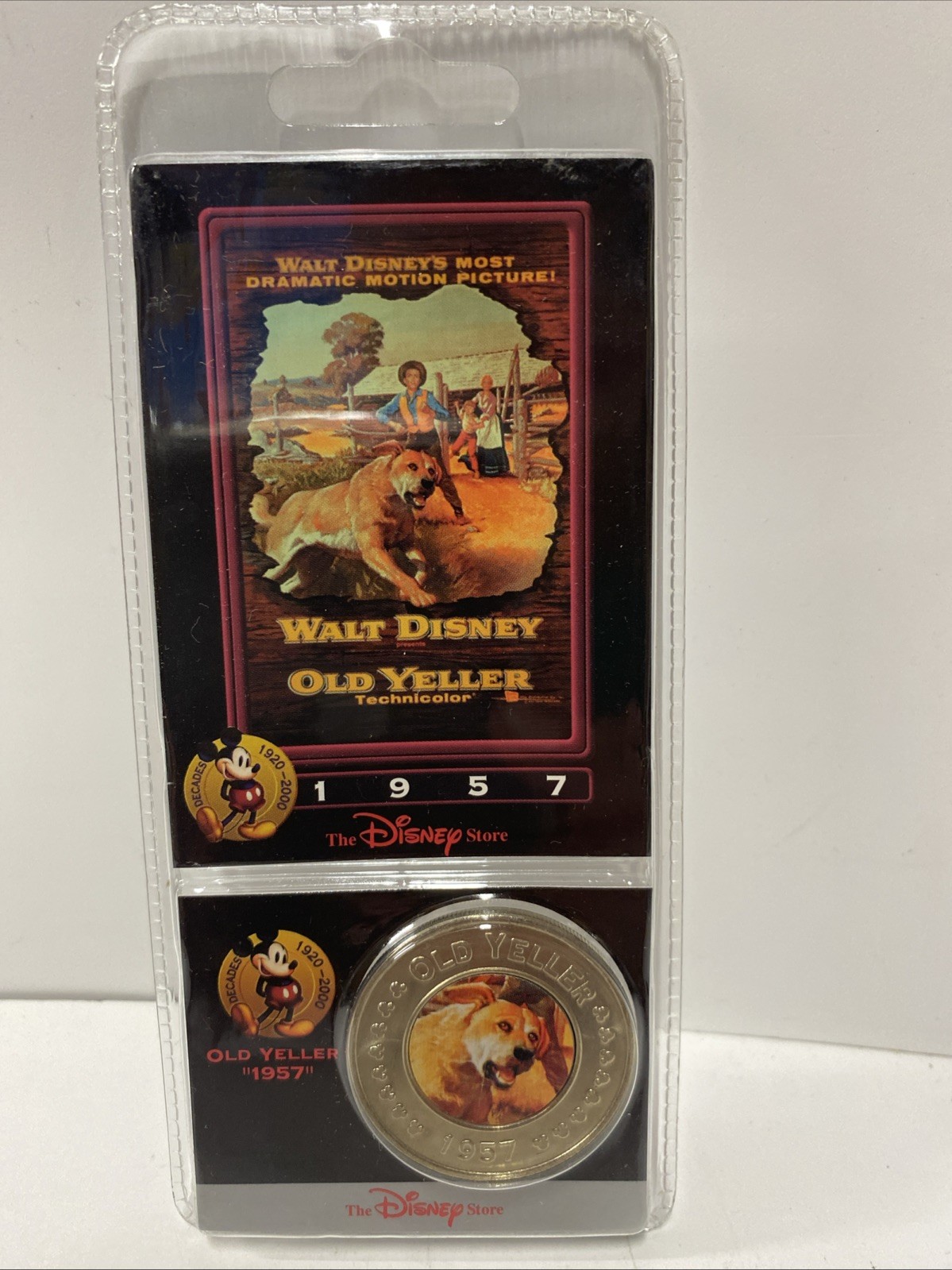 Disney Decades Collectible Coin #12 Old Yeller 1957 New in Package Disney Decades Collectible Coin #12 Old Yeller 1957 New in Package