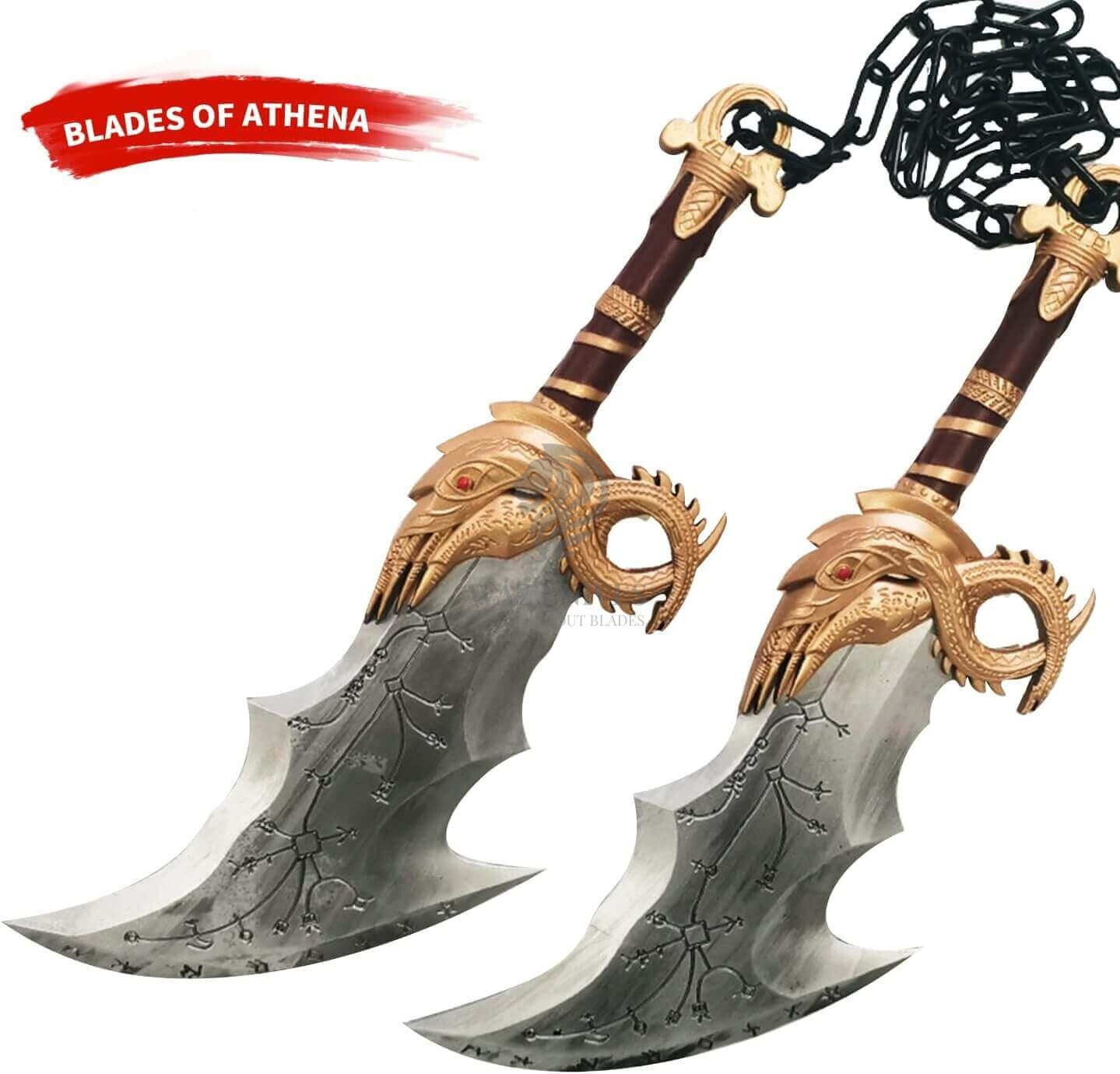 Custom Blades Of Chaos From God of War Ragnarok Life Size All Metal Weapon model
