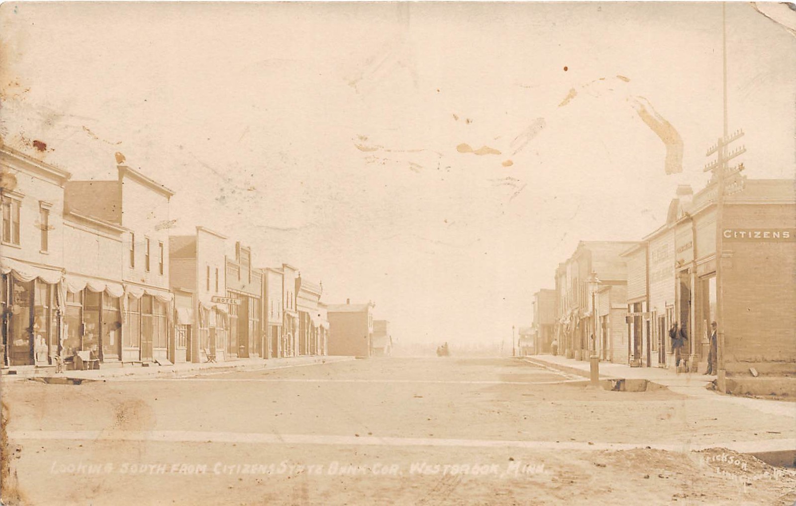 E49/ Westbrook Minnesota Mn Real Photo RPPC Postcard 1910 Bank Stores Main St E49/ Westbrook Minnesota Mn Real Photo RPPC Postcard 1910 Bank Stores Main St